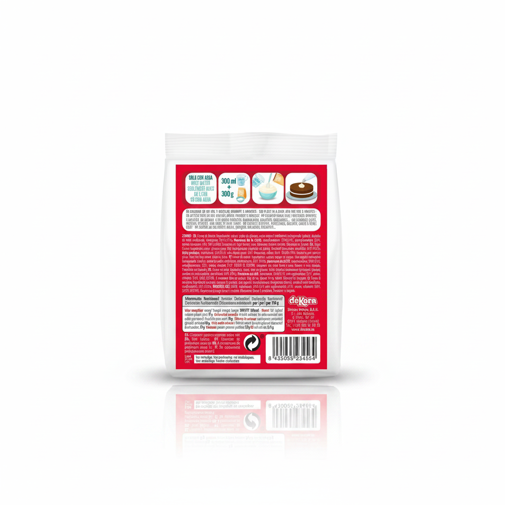 Glassa in polvere Vaniglia 300g x 4 pz | DEKORA Dekora