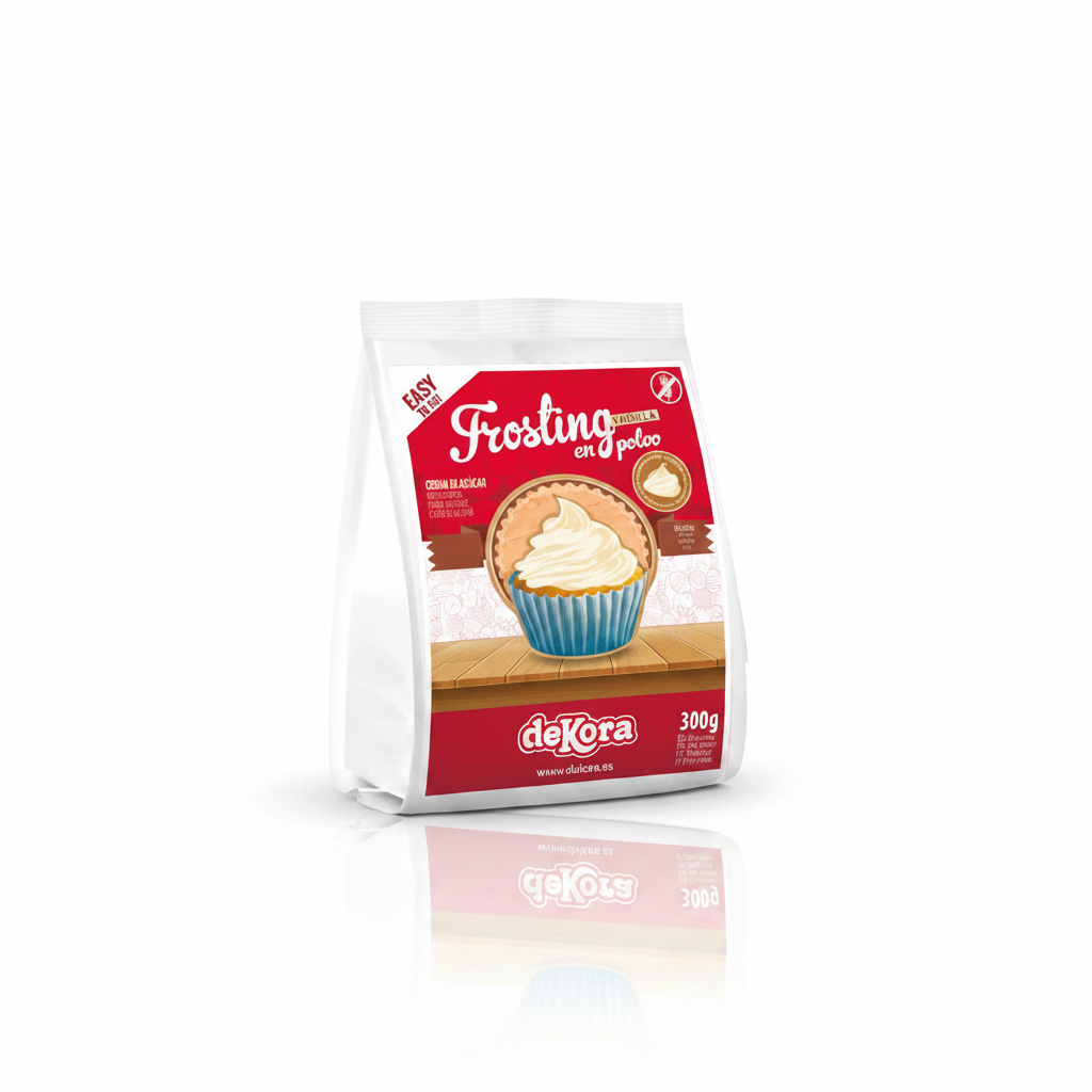 Glassa in polvere Vaniglia 300g x 4 pz | DEKORA Dekora