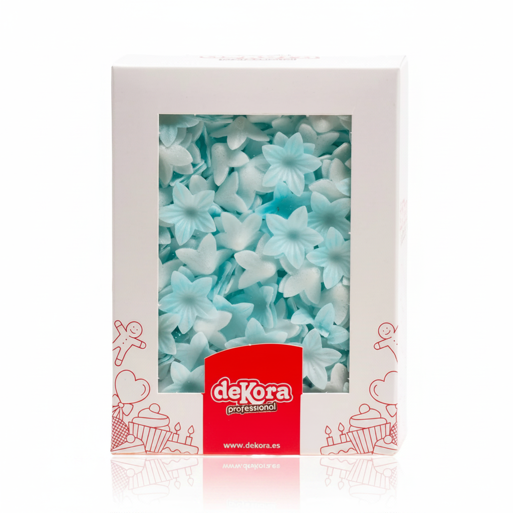 Fiore mini decorativo di cialda blu 400pz| DEKORA Dekora