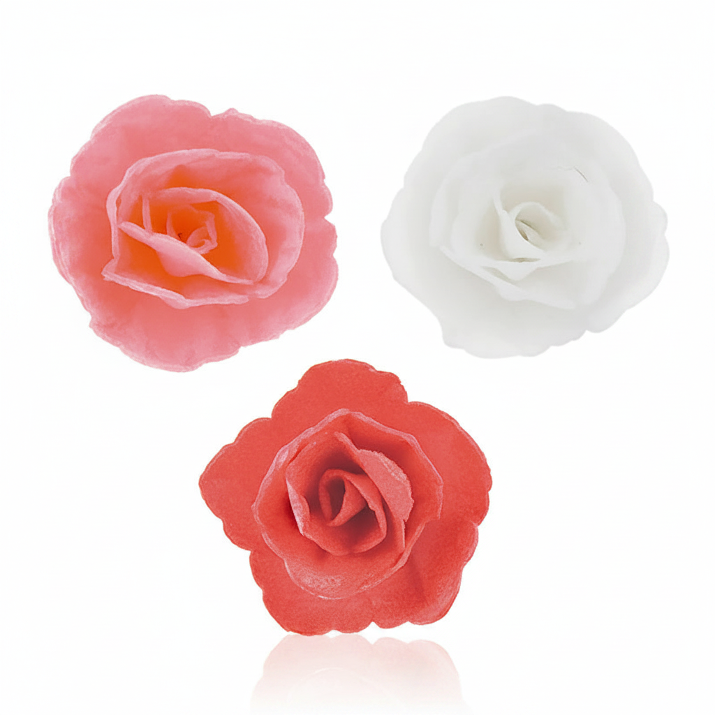 Fiori decorativi rose cialda assort. 36pz| DEKORA Dekora