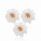 Fiore di loto decorativo in cialda bianco 15pz| DEKORA Dekora