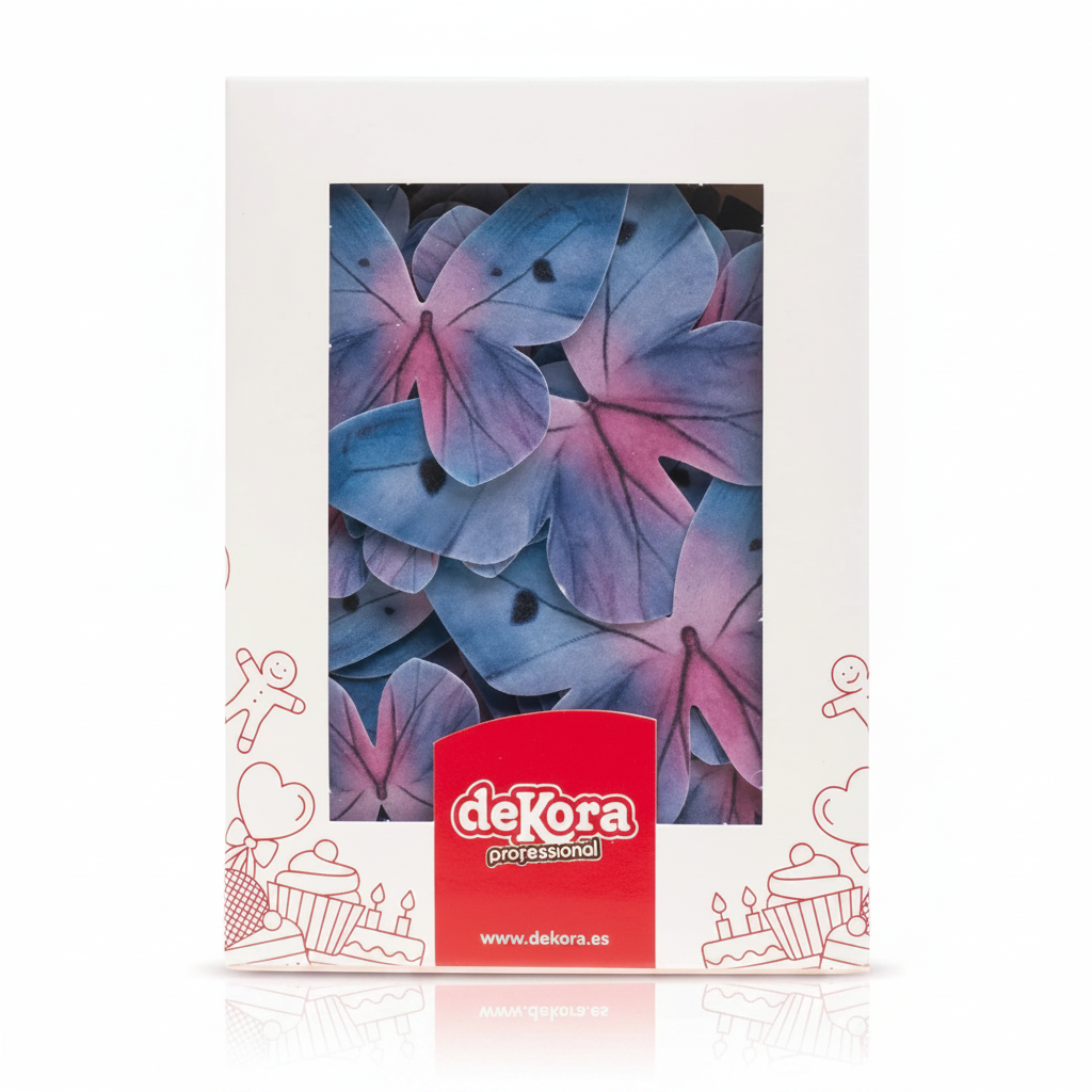 Farfalle decorative in cialda toni blu 79pz| DEKORA Dekora