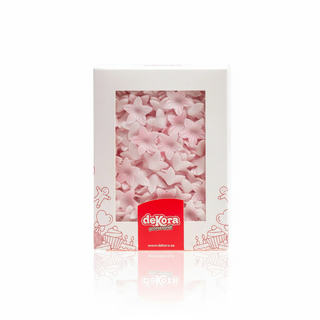 Fiori decorativi mini fiori di cialda rosa 400pz| DEKORA Dekora