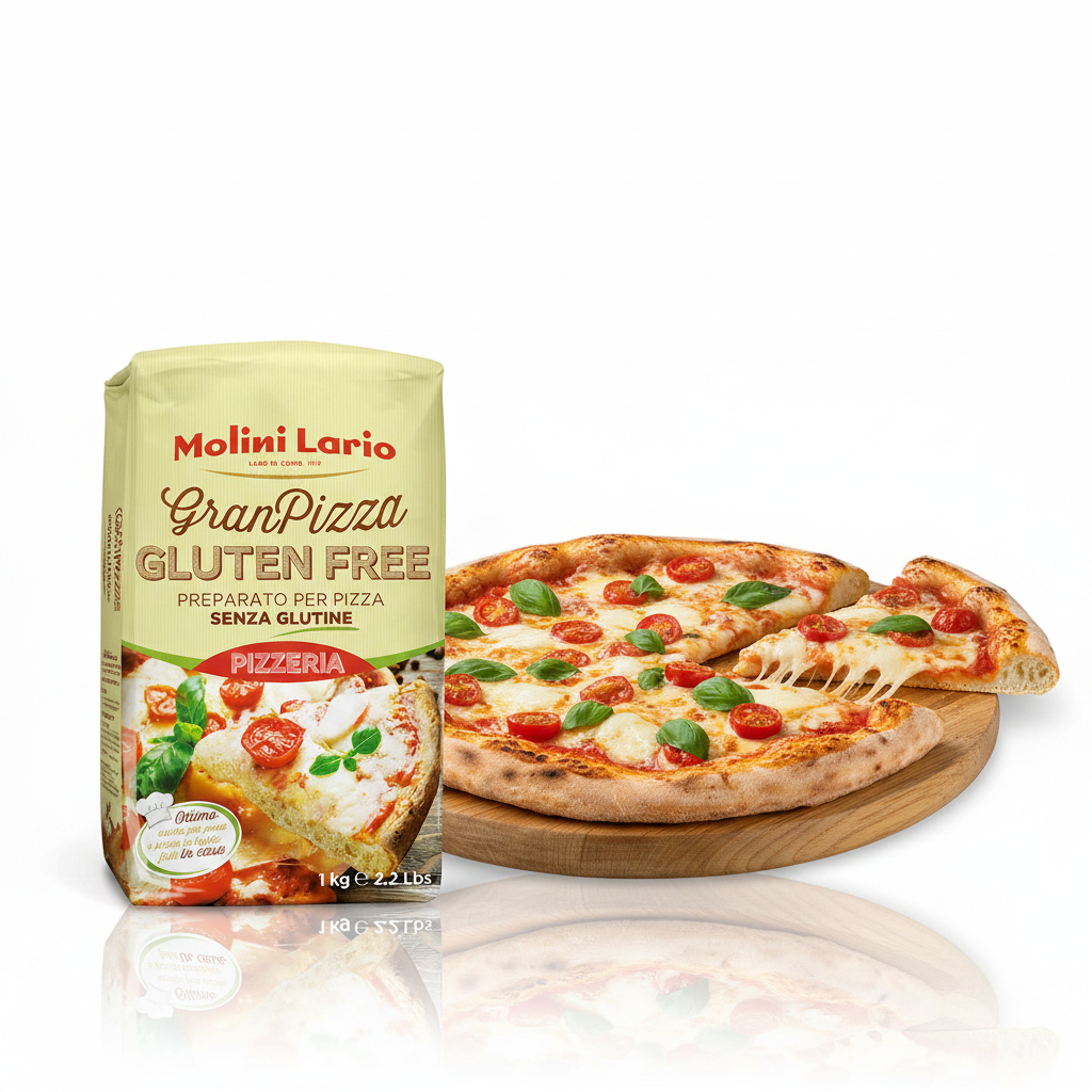 Preparato per pizza senza glutine 1Kg| MOLINI LARIO Molini Lario