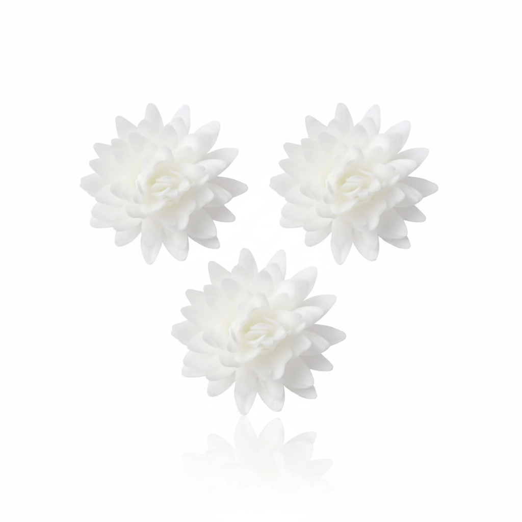 Fiore decorativo di cialda bianco 18pz| DEKORA Dekora