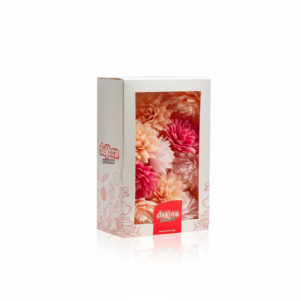 Fiori decorativi di cialda assortiti 18pz | DEKORA Dekora