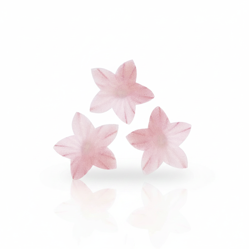 Fiori decorativi mini fiori di cialda rosa 400pz| DEKORA Dekora