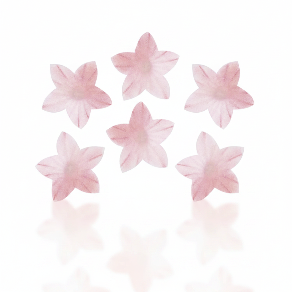 Fiori decorativi mini fiori di cialda rosa 400pz| DEKORA Dekora