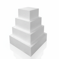 Base quadrata in polistirolo altezza 10cm | P2 CREAZIONI P2 Creazioni