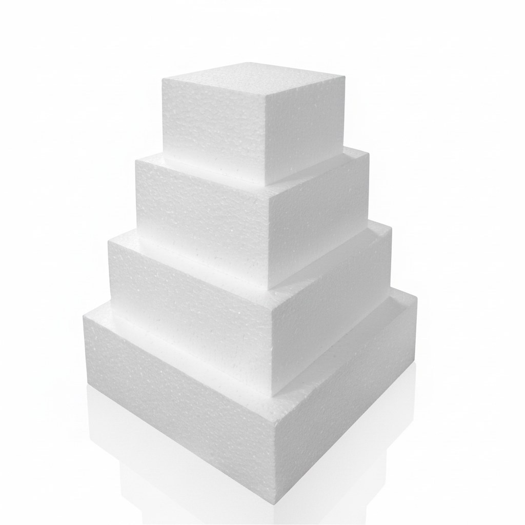 Base quadrata in polistirolo altezza 10cm | P2 CREAZIONI P2 Creazioni