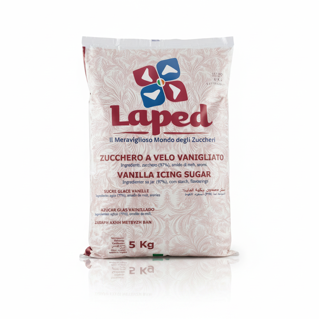 Zucchero a velo vanigliato 5kg| LAPED Laped