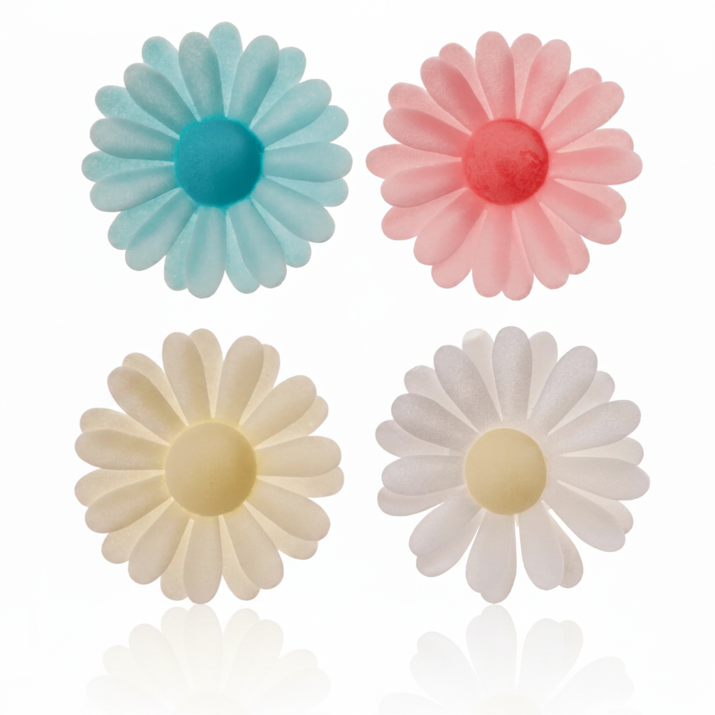 Margherite in cialda colori assortiti d.4,5cm 150pz| DEKORA Dekora