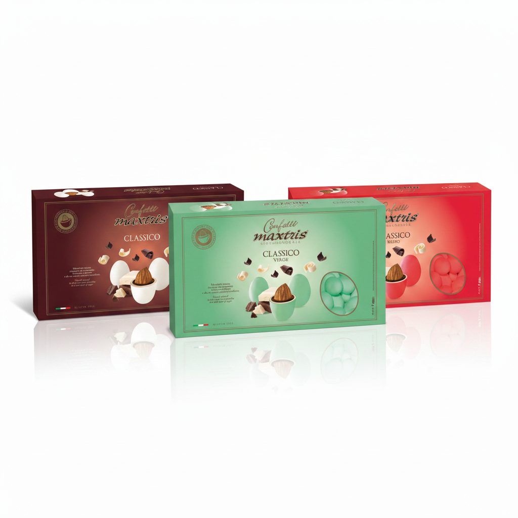 Confetti Ciocomandorla Classici Colorati 1Kg| MAXTRIS Maxtris