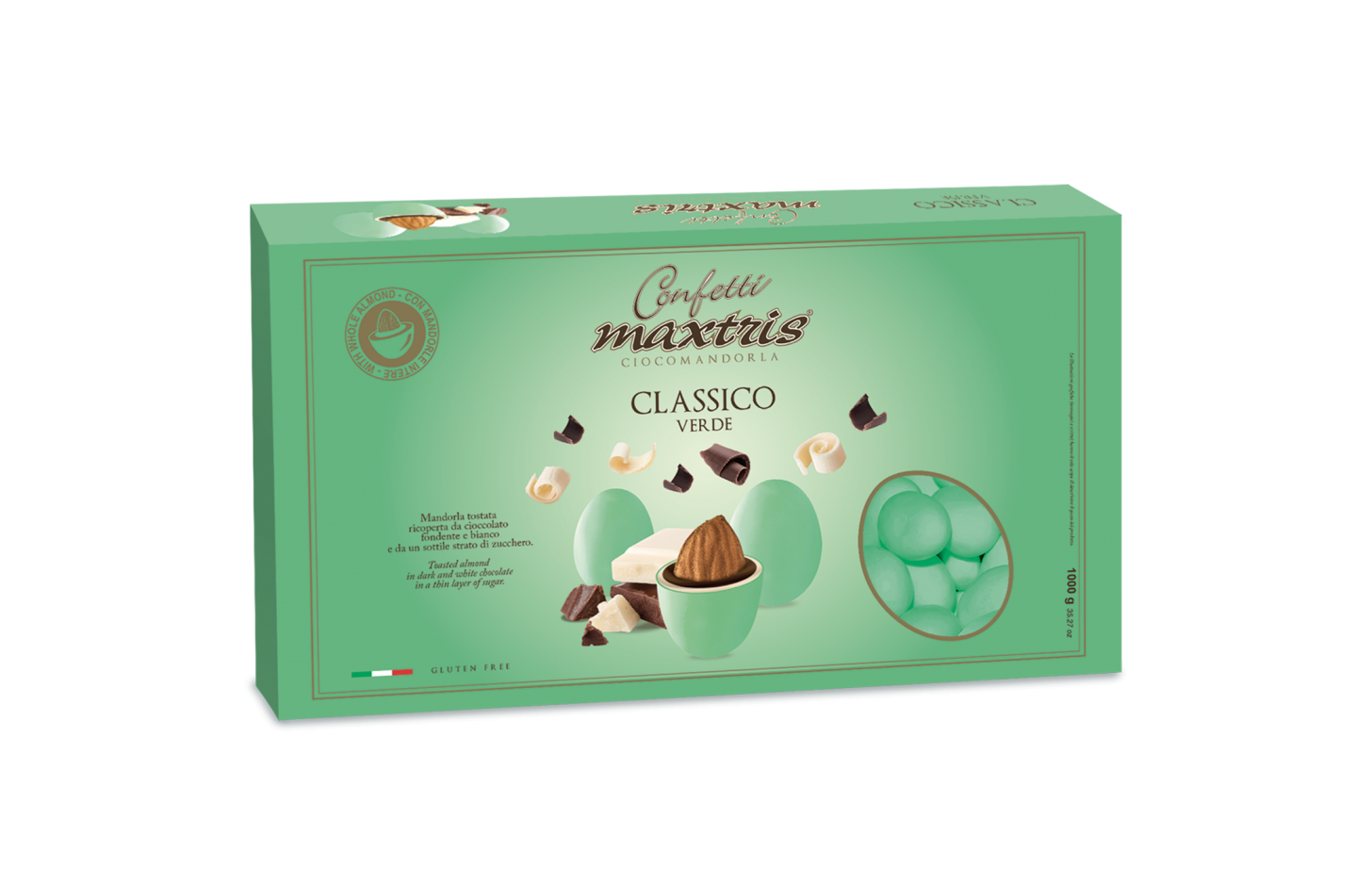 Confetti Ciocomandorla Classici Colorati 1Kg| MAXTRIS Maxtris