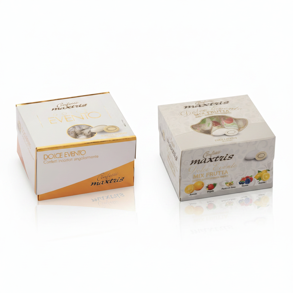 Confetti Dolce Evento CiocoMandorla Bianchi 500gr| MAXTRIS Maxtris