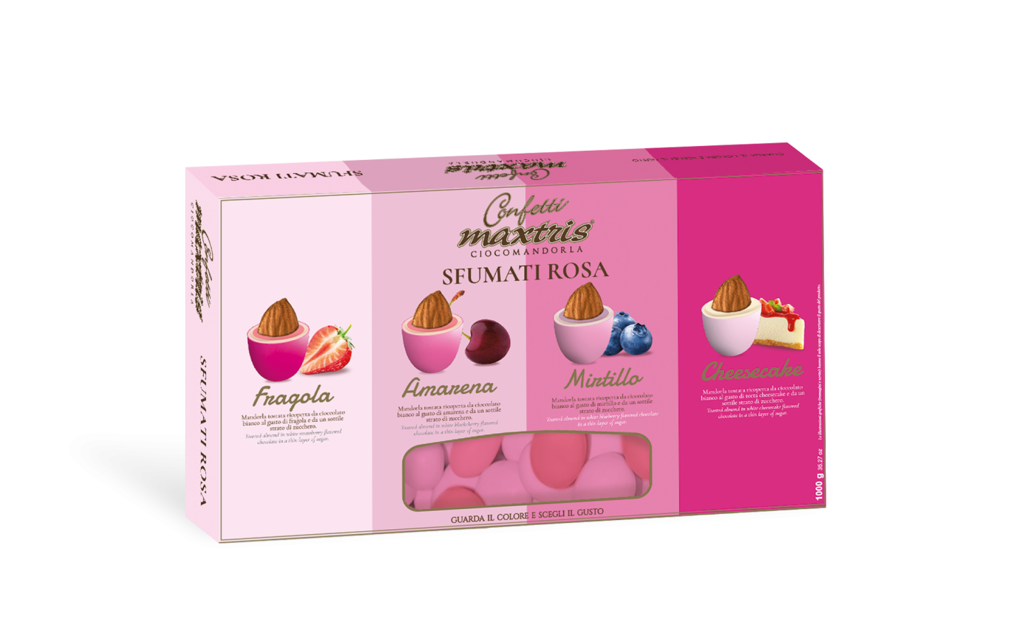Confetti cioccomandorla sfumati 1kg| MAXTRIS Maxtris