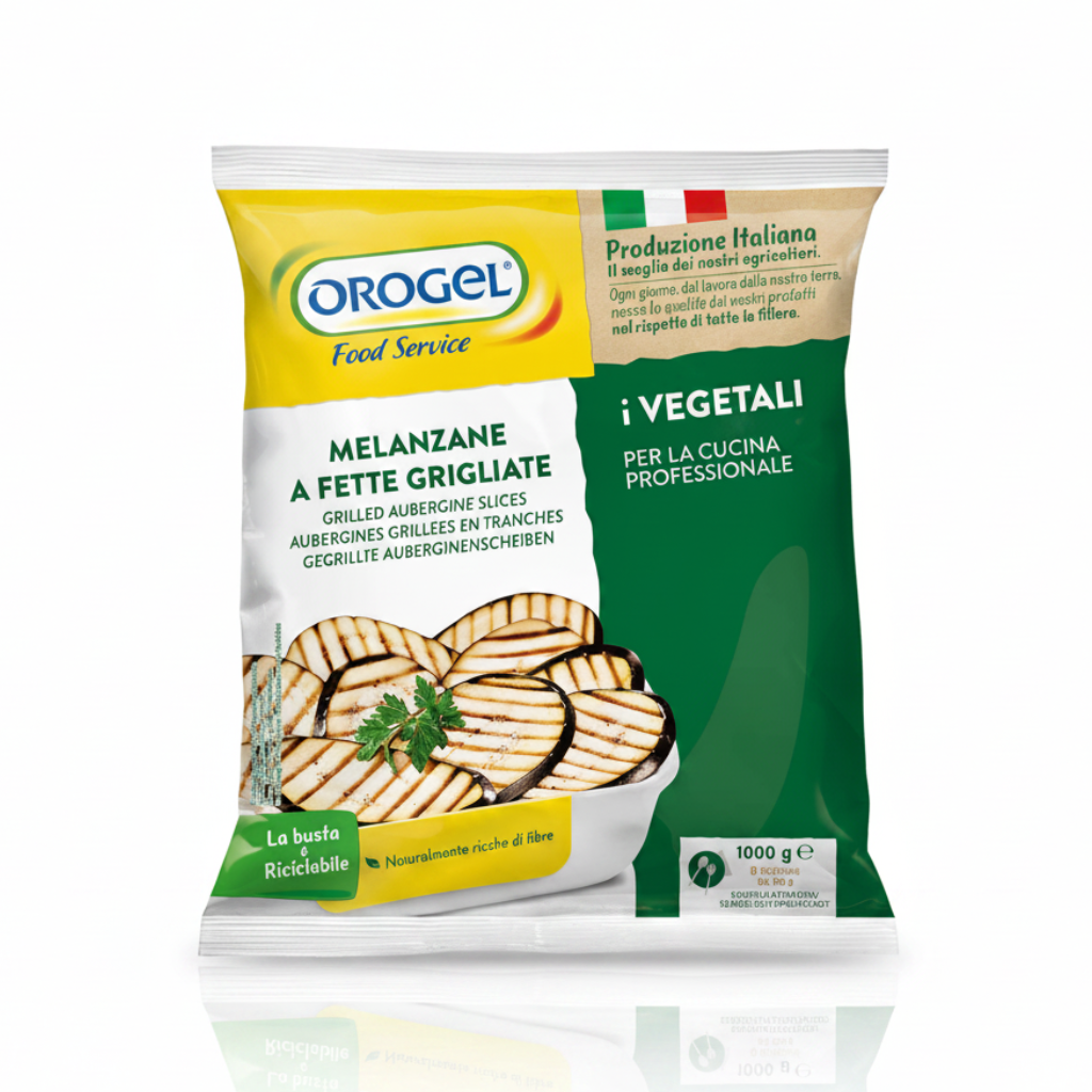 Melanzane grigliate a fette surgelate 1kg | OROGEL Orogel