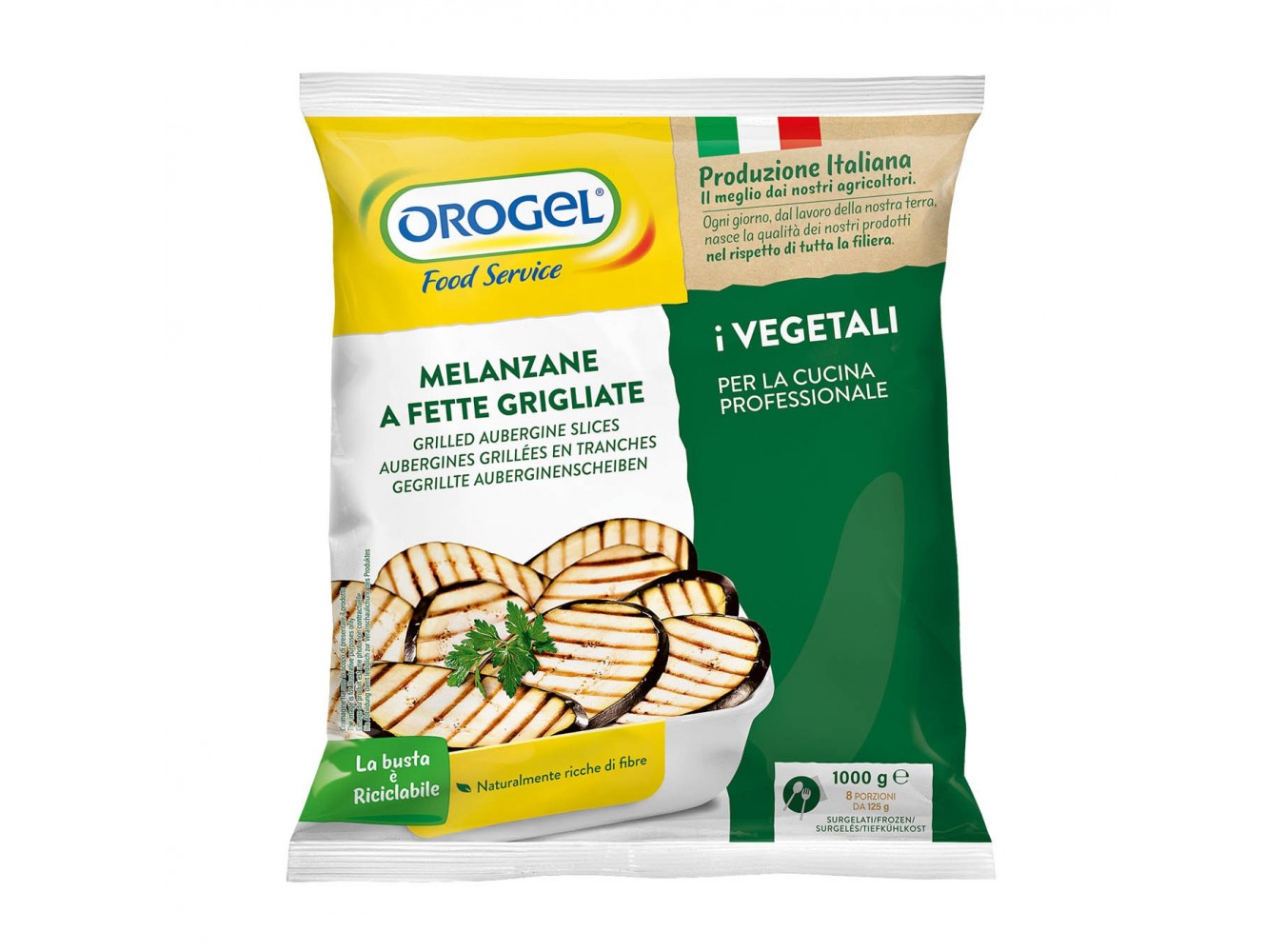 Melanzane grigliate a fette 1kg | OROGEL Orogel