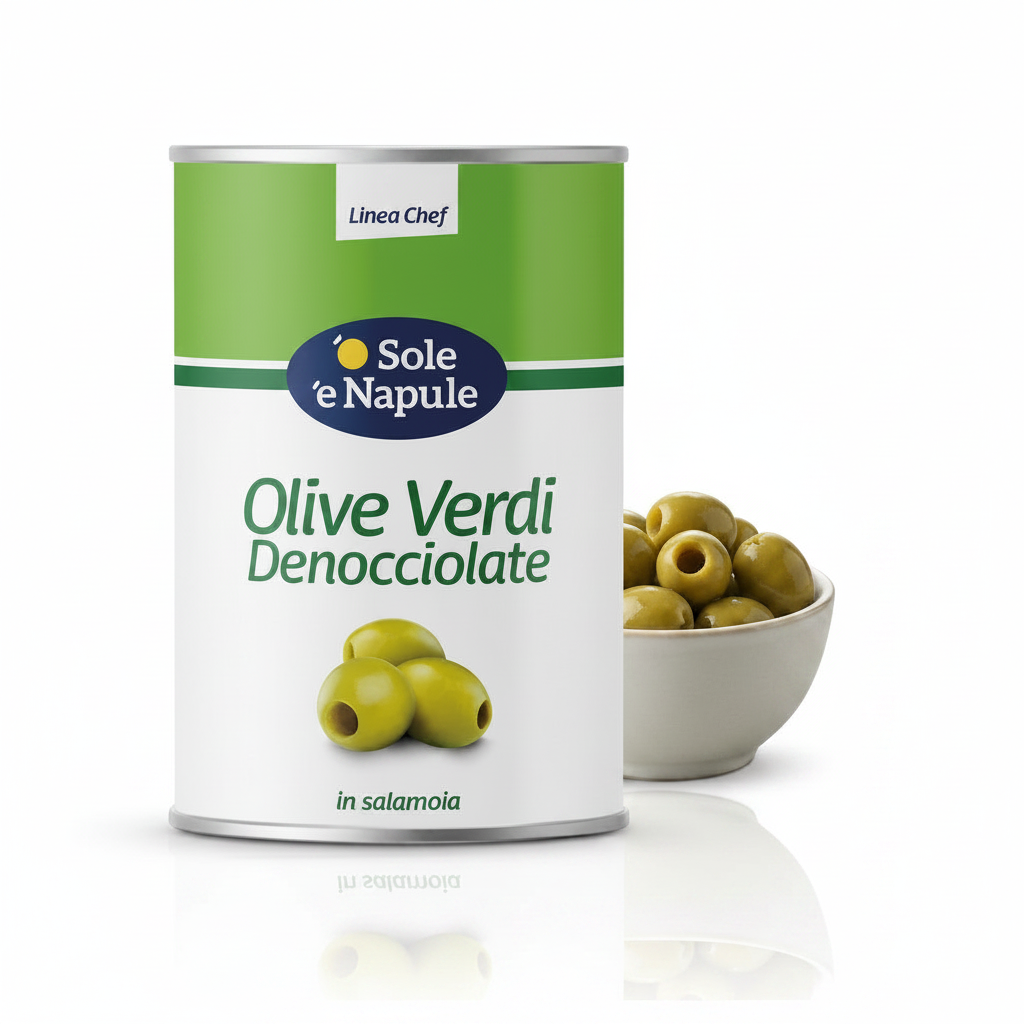 Olive verdi denocciolate 4.10Kg| 'O SOLE 'E NAPULE 'O Sole 'e Napule