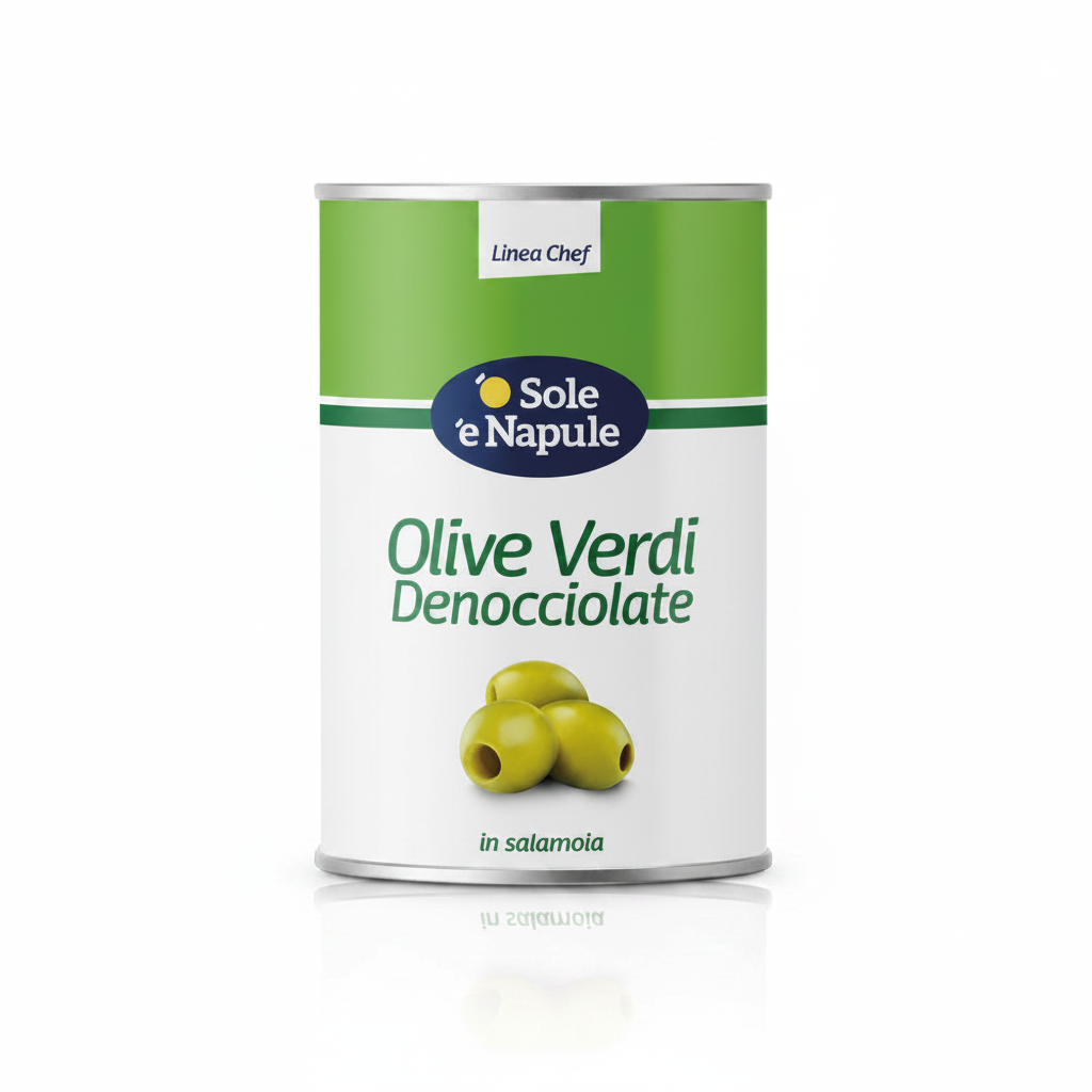 Olive verdi denocciolate 4.10Kg| 'O SOLE 'E NAPULE 'O Sole 'e Napule