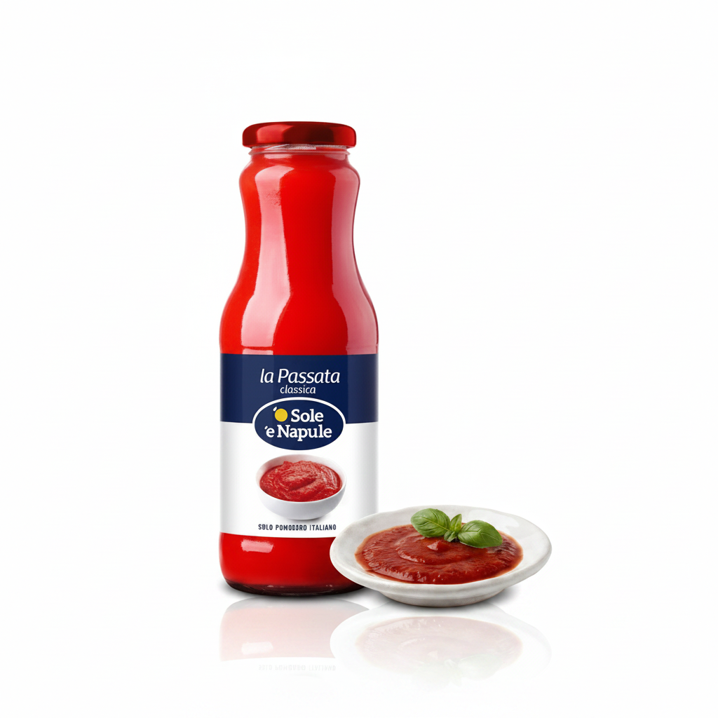 Passata in vetro classica 680gr | 'O SOLE 'E NAPULE 'O Sole 'e Napule