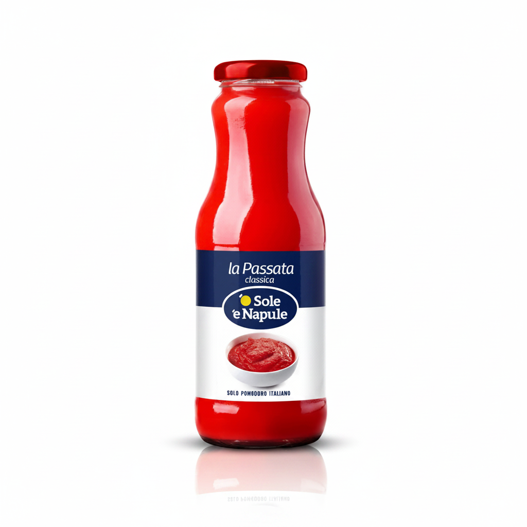 Passata in vetro classica 680gr | 'O SOLE 'E NAPULE 'O Sole 'e Napule