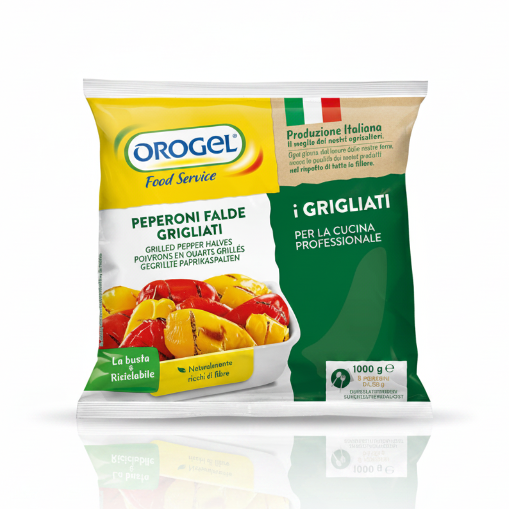 Peperoni a stik grigliati e surgelati 1kg | OROGEL Orogel