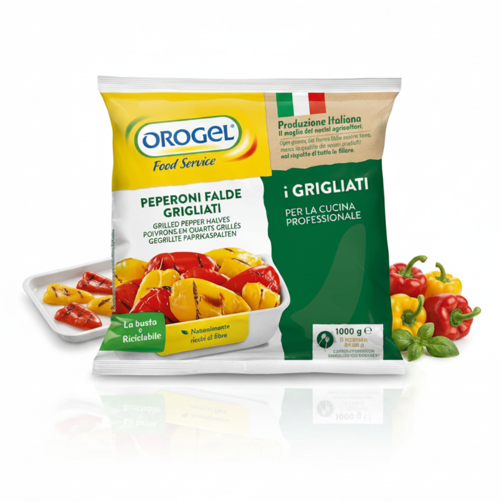 Peperoni a stik grigliati e surgelati 1kg | OROGEL Orogel