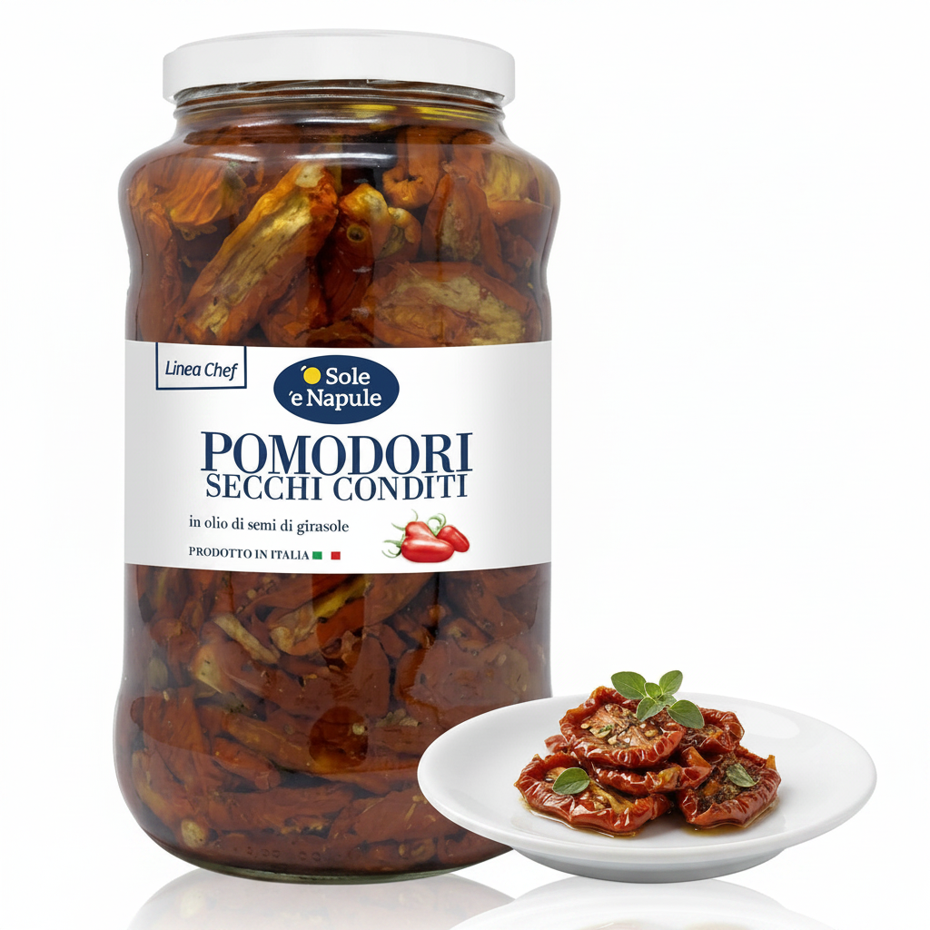 Pomodorini secchi canditi 950g| 'O SOLE 'E NAPULE 'O Sole 'e Napule
