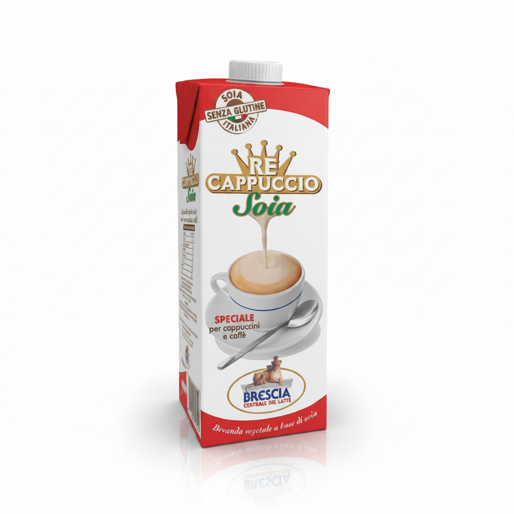 Latte Re Cappuccino UHT Soia 1Lt| CENTRALE DEL LATTE BRESCIA Centrale del Latte Brescia