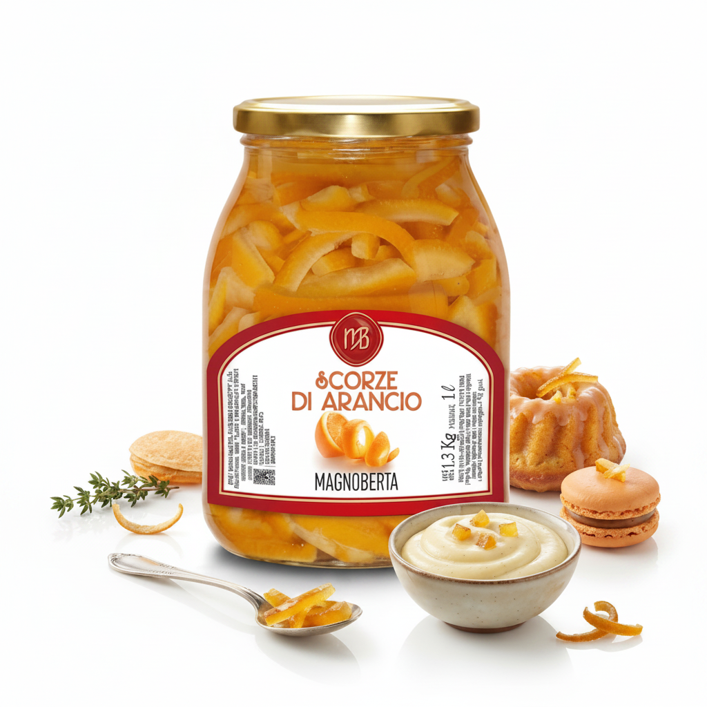 Arancio scorze/filetti al naturale 1,3kg| MAGNOBERTA Magnoberta