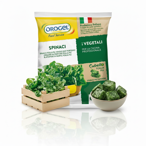 Spinaci a cubetto surgelati 2.5kg | OROGEL
