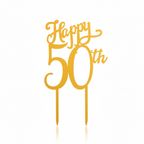 Cake topper 50th anniversario 6pz |DEKORA Dekora
