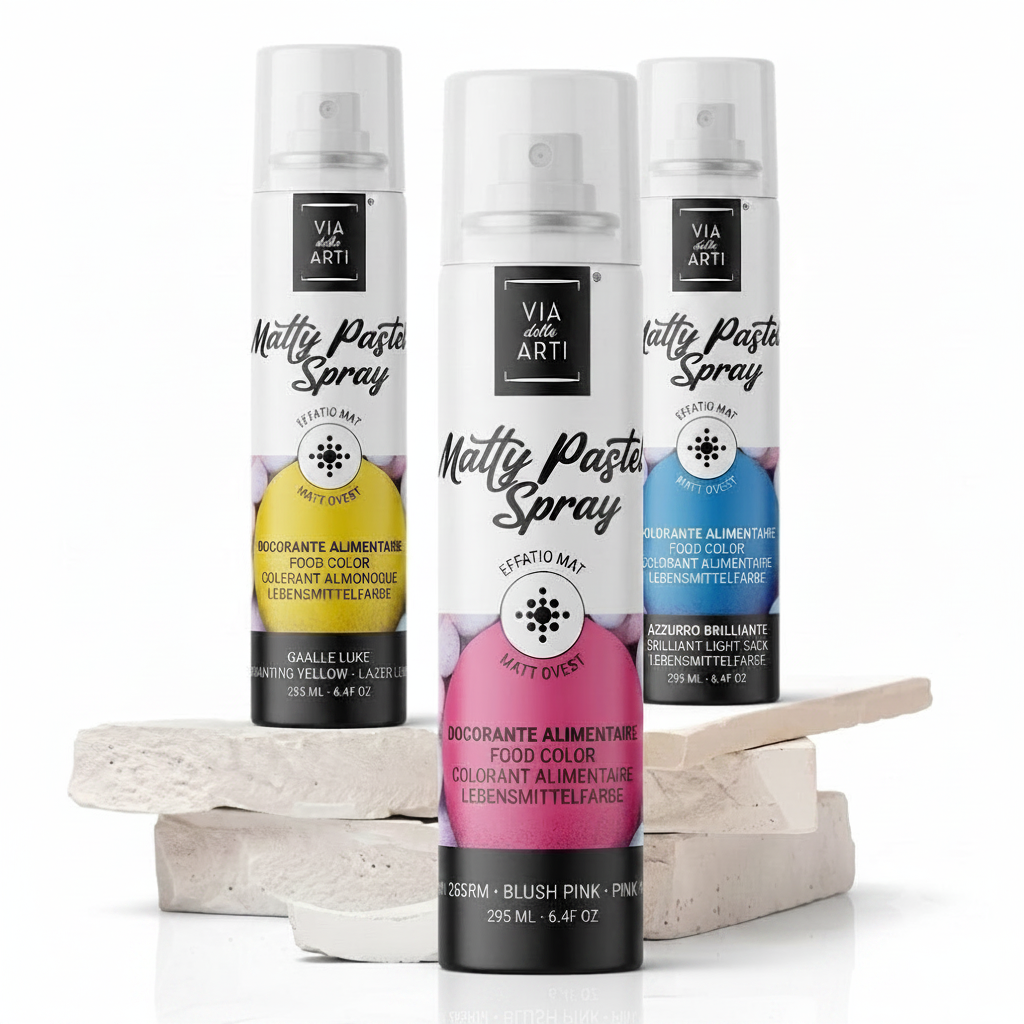 Colorante Alimentare Spray effetto opaco 250 ml| VIA DELLE ARTI Via delle Arti