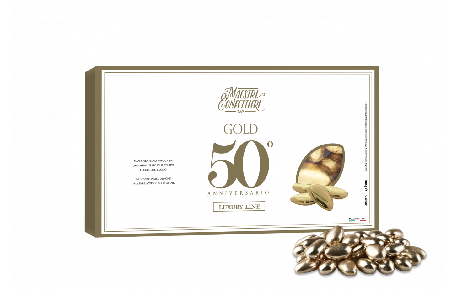 Confetti Maxtris oro alla mandorla 500gr Maxtris