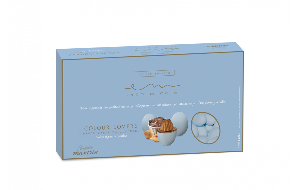 Confetti Maxtris Enzo miccio nuance color carta da zucchero gusto gianduia 1kg Maxtris