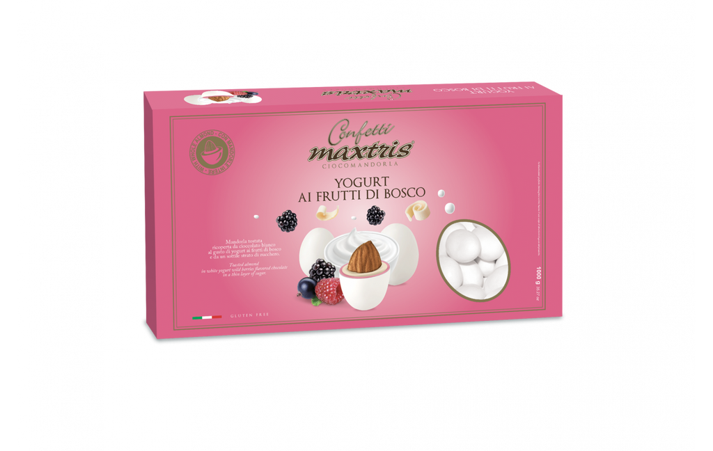 Confetti Maxtris cioccomandorla yogurt ai frutti di bosco 1 kg Maxtris
