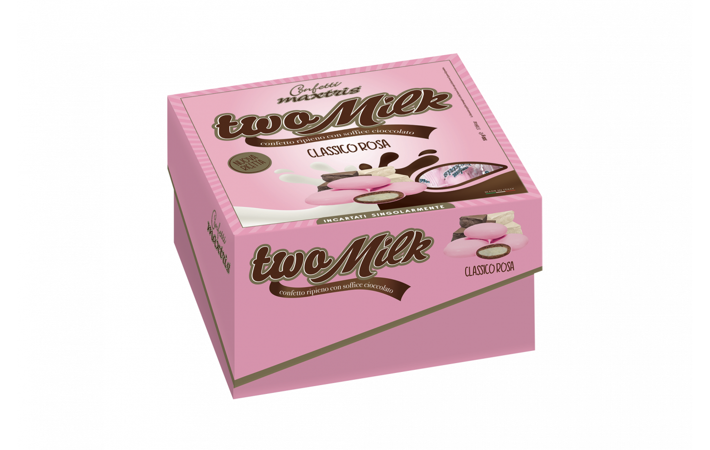 Confetti Maxtris Twomilk rosa 500 gr Maxtris